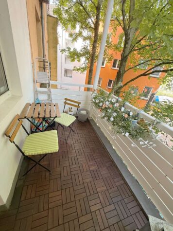 Düsseldorf-Düsseltal: 2-Zimmerwohnung mit Duschbad, Balkon und Einbauküche in zentraler Lage, 40237 Düsseldorf, Etagenwohnung